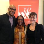 Photo of Tim Lennon, C. Davida Ingram, and Diana Falchuk at Washington Women's Foundation Discovery Days 2015