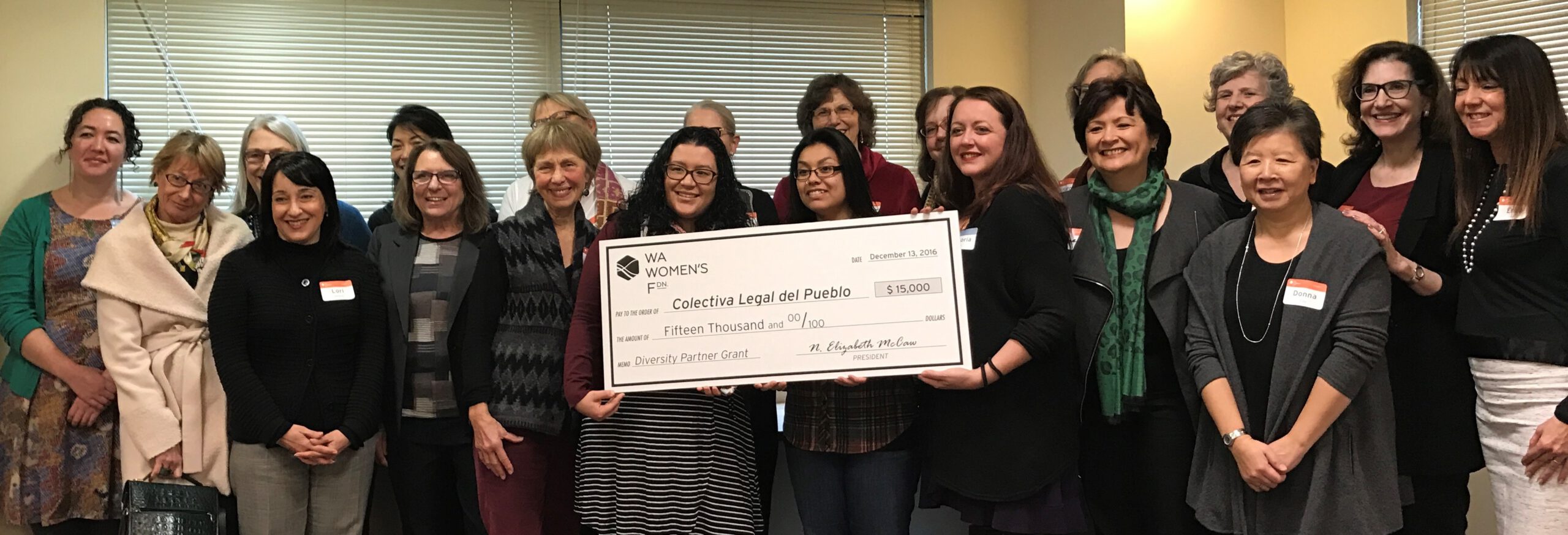 2016 Diversity Partner Grant Check Photo Cropped