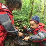 Photo of two children from 2017 Education grantee Tiny Trees Preschool exploring