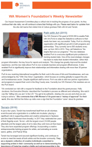 Screenshot of 5-11-18 newsletter