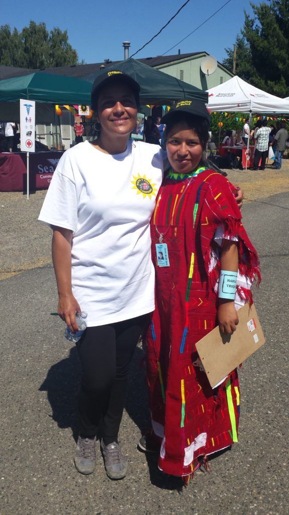 Photo of two people from 2020 Health grantee Sea Mar Community Health Centers